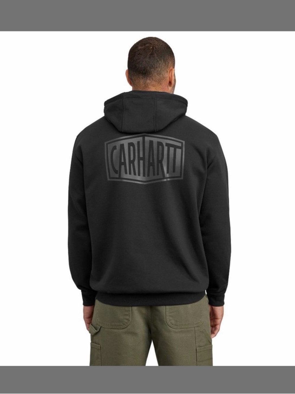 Carhartt Black Hoodie with Tonal Back Logo